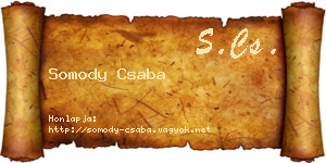 Somody Csaba névjegykártya